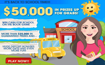 Big Time Bingo $50,000 Back to School September Promotion