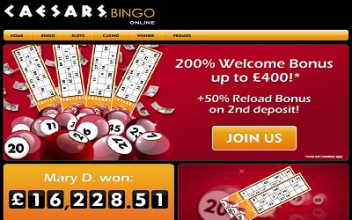 Lucky on Slots at Caesars Bingo
