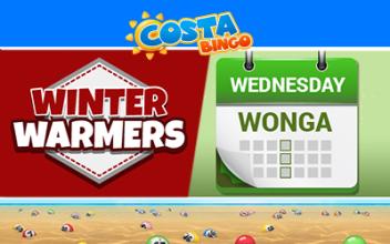 More Winter Warmers And Wednesday Wonga At Costa Bingo