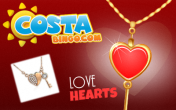 Win Valentine’s Day Jewellery at Costa Bingo
