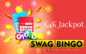 Win £4,000 in the Swag Bingo Payday Jackpot and Other March Promos