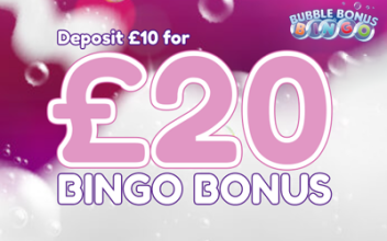 Get 72 Chances To Win Real Cash for Free with Bubble Bonus Bingo